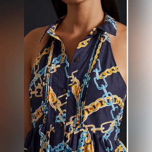 Anthropologie Maeve Pleated Midi Shirt Dress; size XS (NWT 🏷️) - Picture 3 of 3